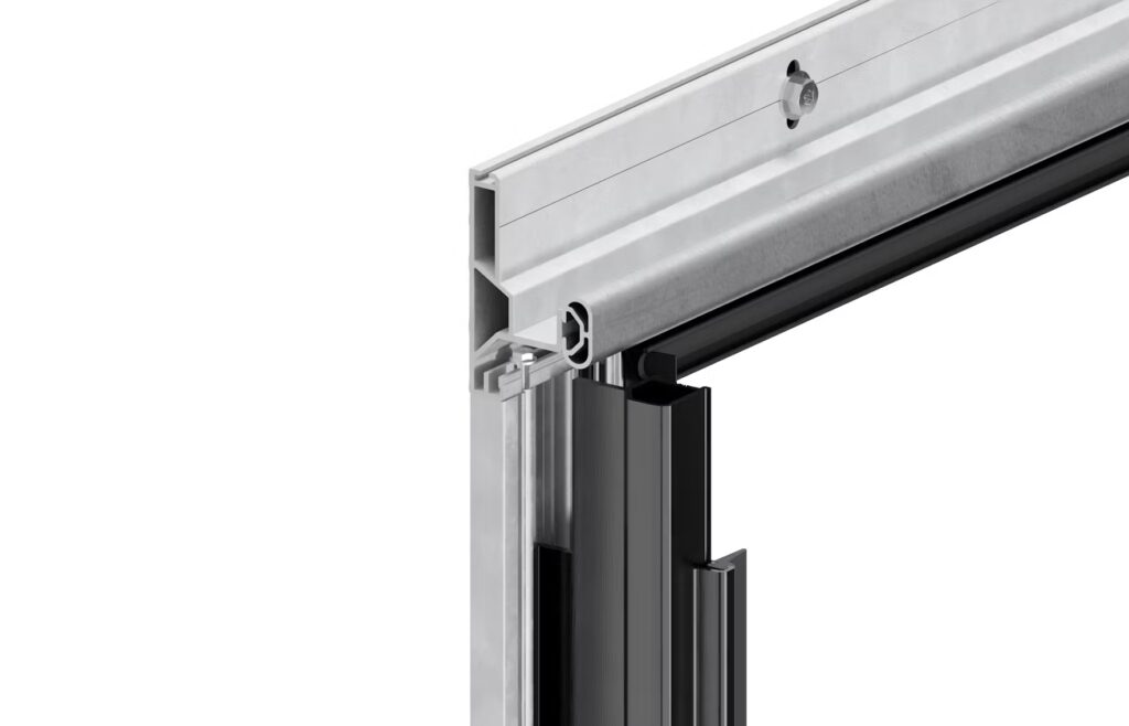 Hliníková zárubňa brány pre rýchlu inštaláciu na nerovné steny